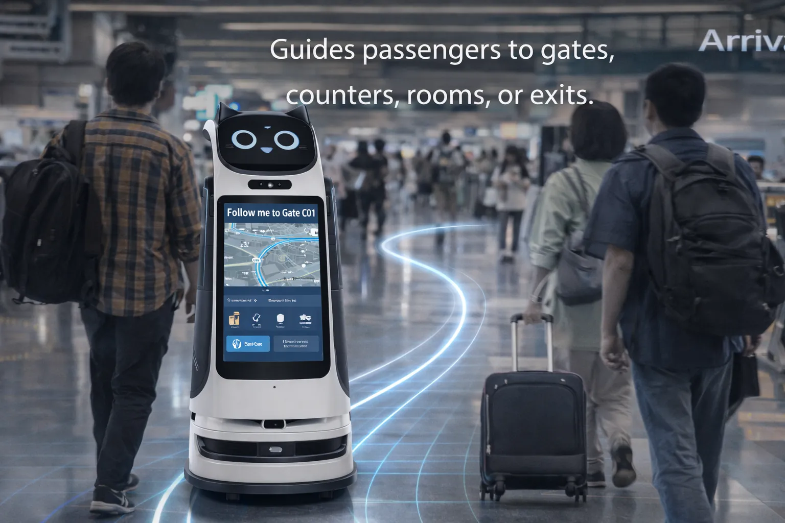 PUDU KettyBot Pro: Route Guidance