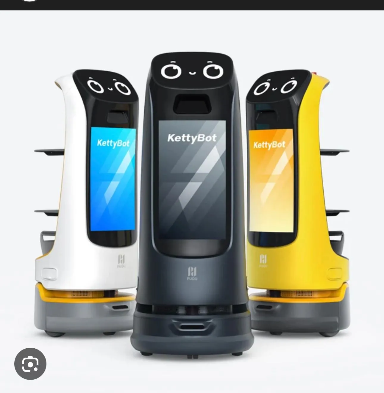 PUDU KettyBot Pro delivery and reception robot with advertising display